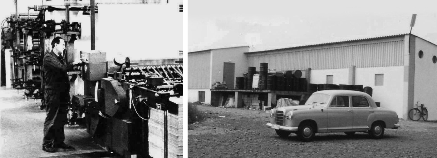 Historische Maschine und früher Standort der Hermann Nawrot AG